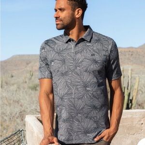 TravisMathew DOLPHIN DIVE POLO Men's Blue Polo Shirt Size XXL